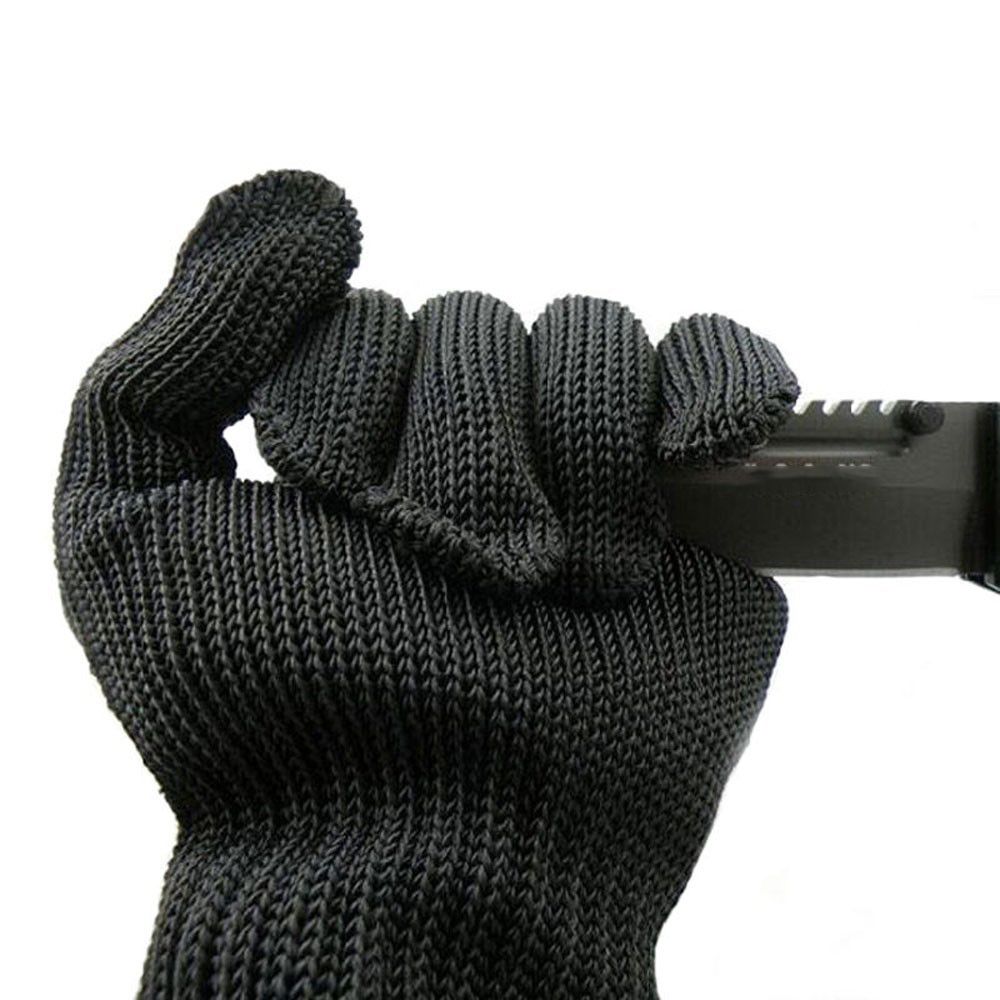 1   ⼺ η ƿ ̾ 尩 ۾ 尩  Ż ޽  尩 Ƽ   5/1 Pair Anti-cutting breathable Stainless Steel Wire Gloves Working Gloves Black Metal Me